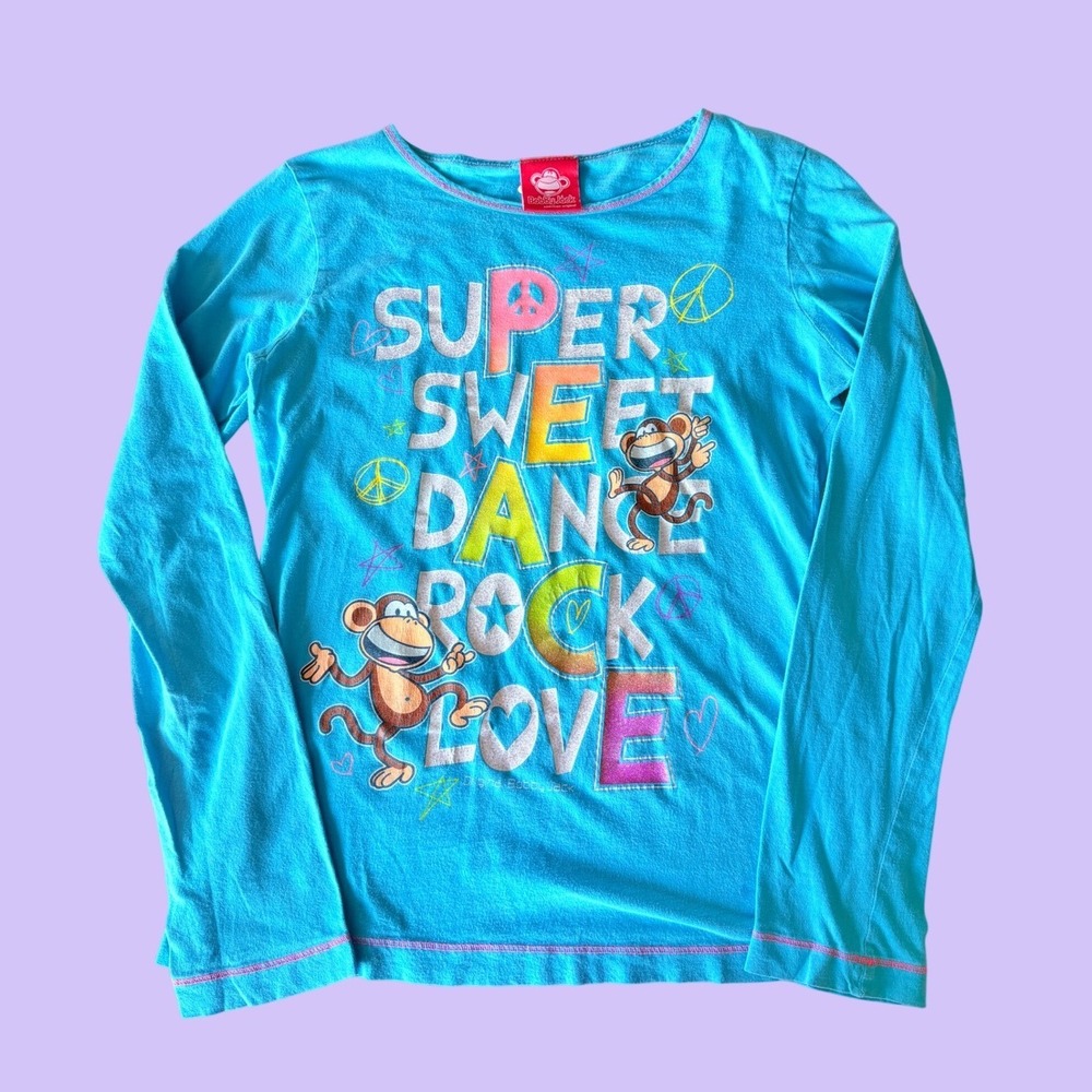 Y2K Bobby Jack Super Sweet Dance Rock Love Graphic Long Sleeve Tee Scene #17